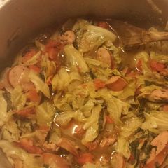 A picture of Jambalaya Cabbage.