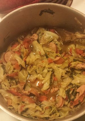 A picture of Jambalaya Cabbage.