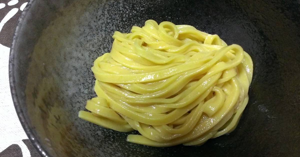 Bright Yellow Turmeric Udon Noodles Recipe by cookpad.japan Cookpad