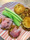 Mini Pancake Senza Glutine con Prosciutto Cotto