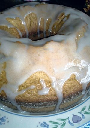 A picture of "Pumpkin Pound Cake with Buttermilk Glaze".