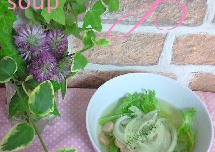 Simple Way to Make Quick Lettuce Onion Sausage Soup