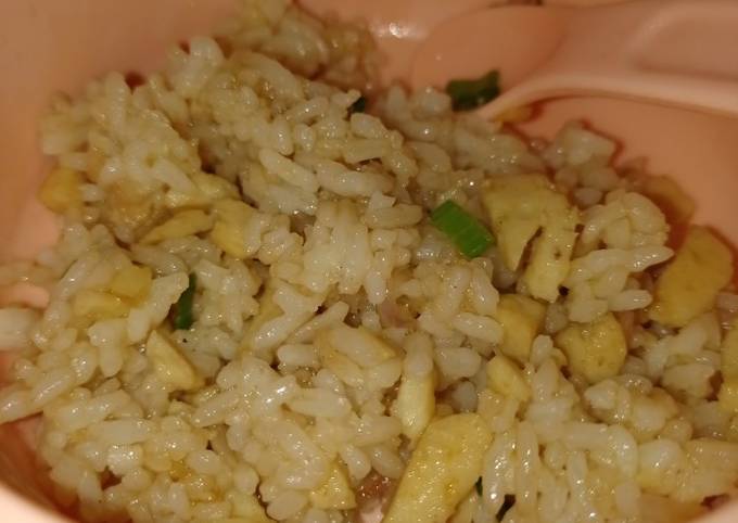 Cara Gampang Menyiapkan Nasi goreng mentega+saus tiram MPASI 1 th, Lezat Sekali