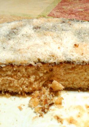 A picture of Coconut and Condensed milk Cake.