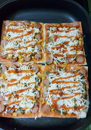 Foto resep Pizza jagung roti tawar
