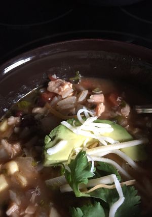 A picture of Santa Fe Chicken Soup.