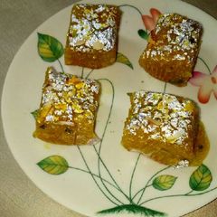 A picture of Moong dal ki barfi.