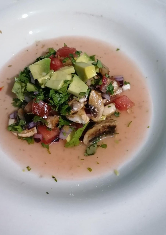 Una foto de Ceviche de hongo