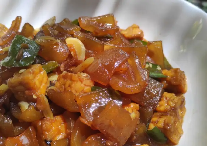 Orek Kikil Tempe Cabe Ijo
