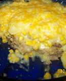 Loaded Scalloped Potatoe Chicken Fried Steak Casserole