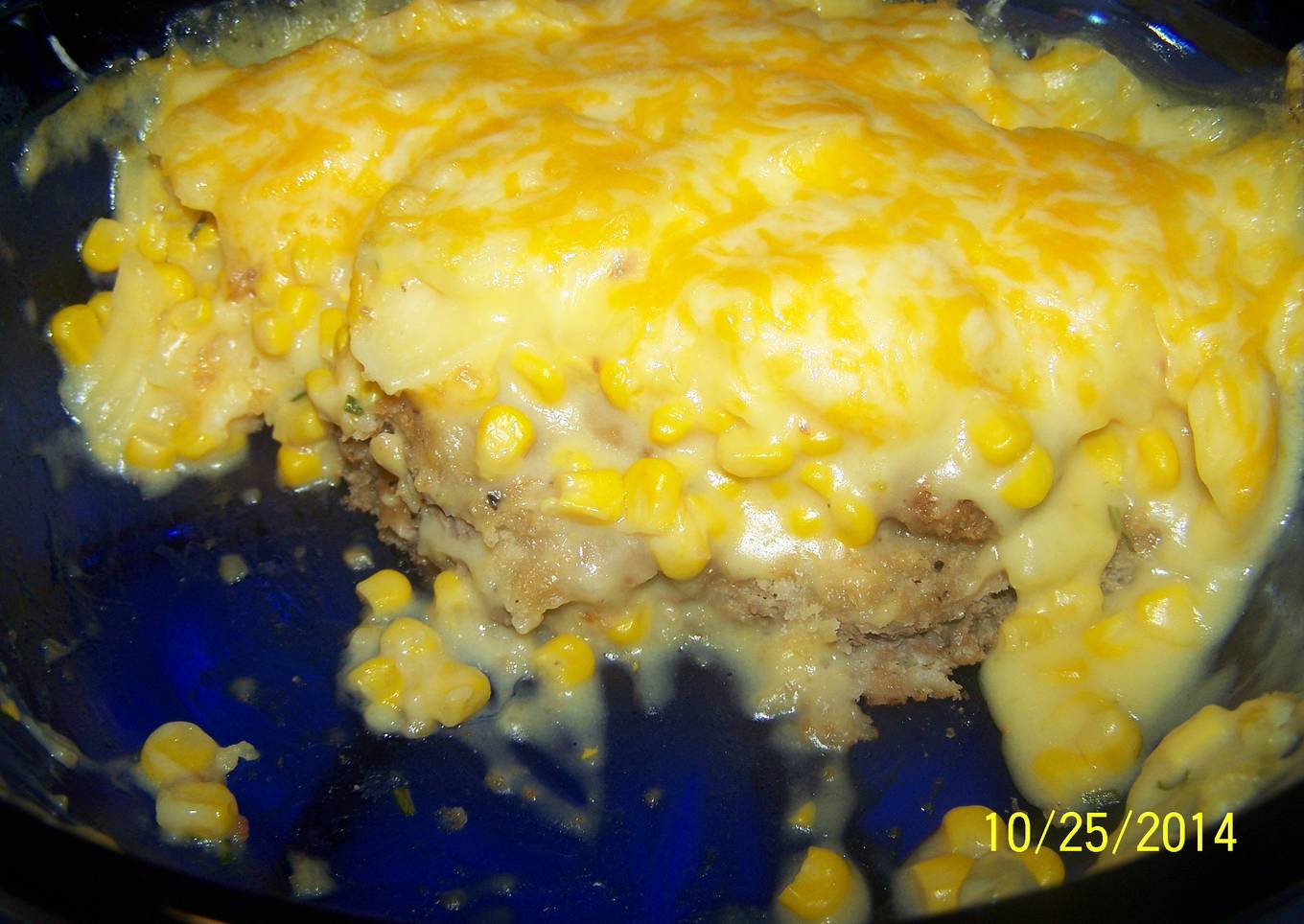 Loaded Scalloped Potatoe Chicken Fried Steak Casserole