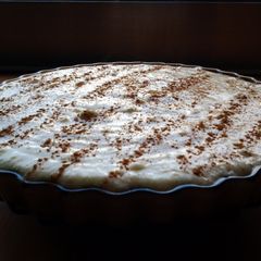 South African milk tart A picture of South African milk tart.