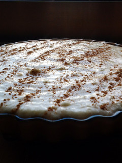 A picture of South African milk tart.