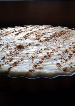 A picture of South African milk tart.