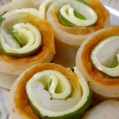 A picture of Chikuwa, Shiso, and Cheese Rolls.