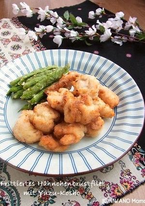 A picture of Fried Chicken Breast with Yuzu Pepper.