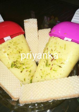A picture of Keser pista kulfi.