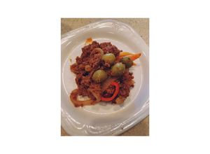 Una foto de Picadillo de carne cubano