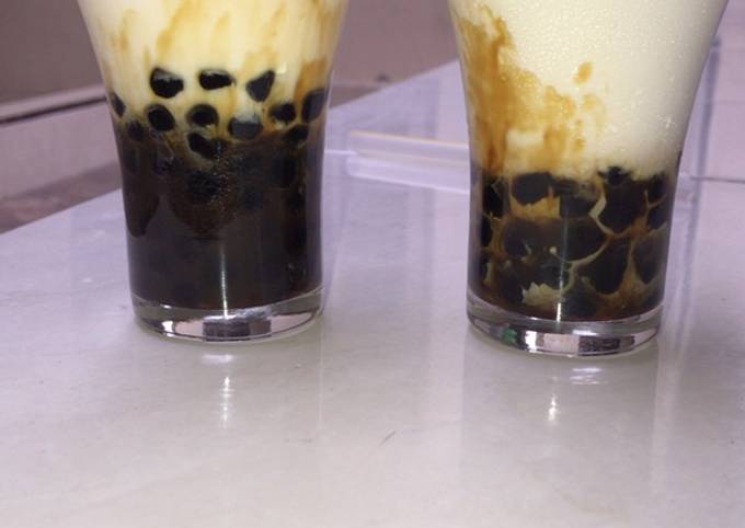 Cara Gampang Membuat Boba brown sugar fresh milk yang Bikin Ngiler