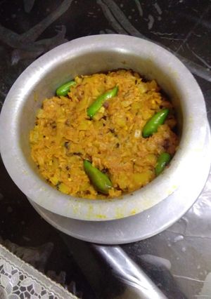 A picture of Bottle gourd stir fry.