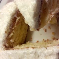 A picture of 'V' coconut cake.
