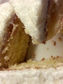 A picture of 'V' coconut cake.
