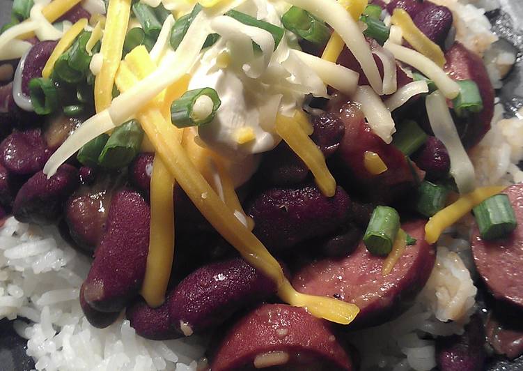 Simple Way to Make Speedy Debz Red beans and rice