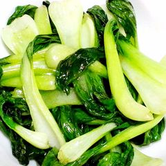 A picture of Stir fried bok choy.