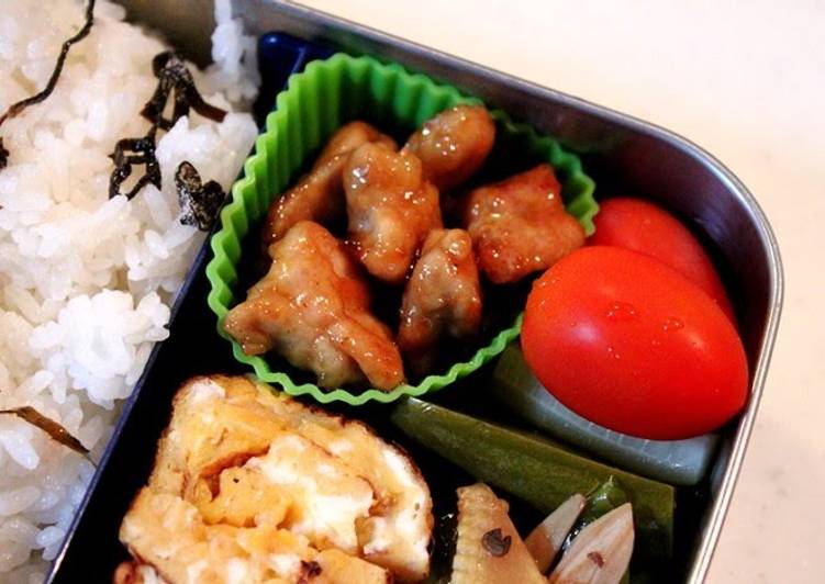 How to Prepare Homemade Easy Teriyaki Chicken For Your Lunch Box or A Cherry Blossom Party