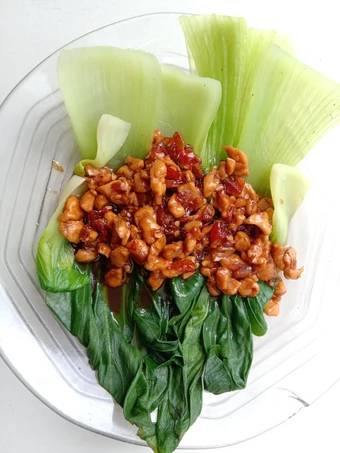 Easy Steps Prepare Recipes Pokcoy siram saus ayam the So Delicious Make You Drink.