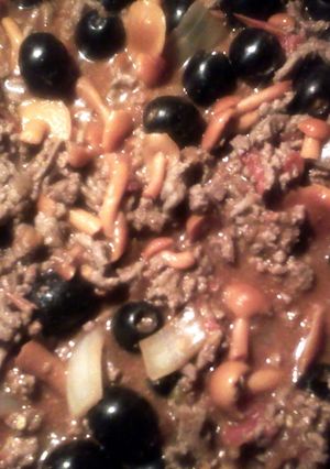 A picture of Spaghetti sauce.