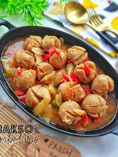 Foto resep Bakso Sambal Iris