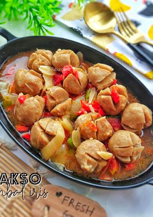 Foto resep Bakso Sambal Iris