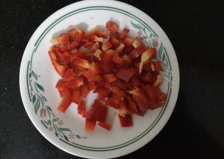 Red Capsicum &amp; Tomato chutney