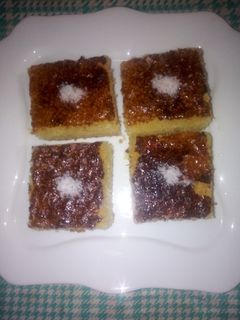 صورة لوصفة بسبوسة رررائعة💐😋🎁