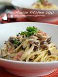 Mushroom Carbonara Pasta with Mustard