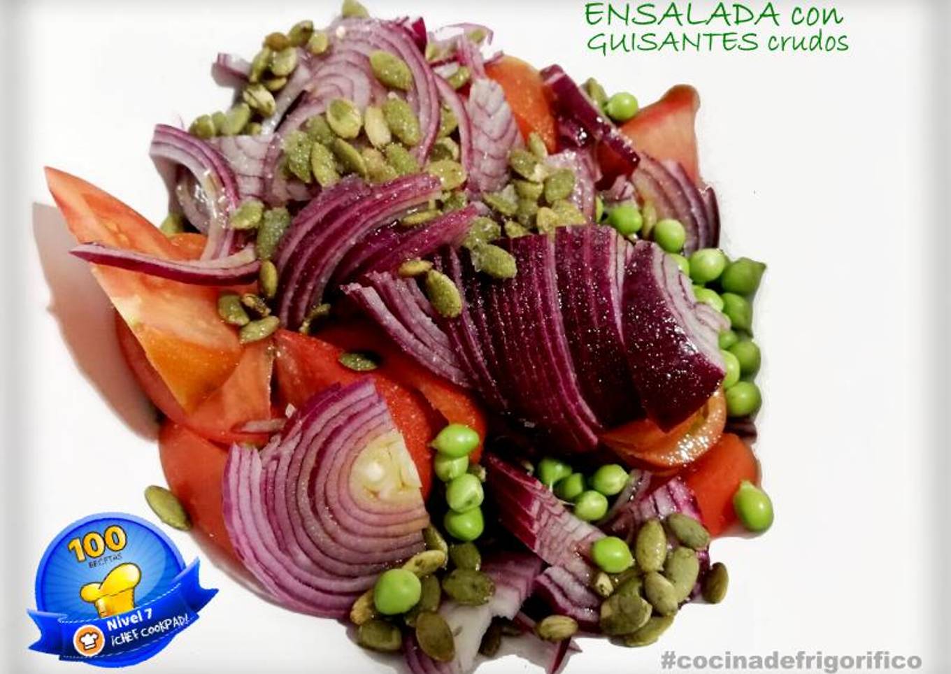 Ensalada con Guisantes crudos