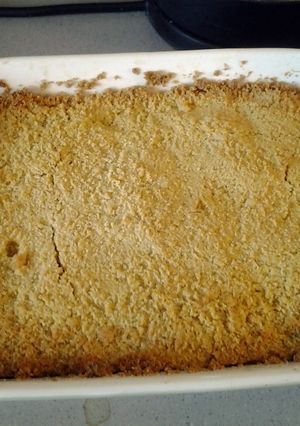 A picture of Apple crumble.