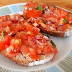 A picture of Bruschetta.