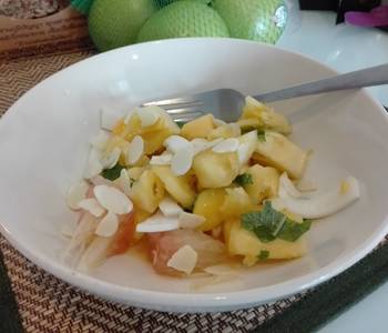 Ultimate, Prepare Tropical mixed fruits with ginger dressing Delicious Perfect