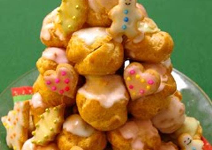 A Choux Pastry Christmas Tree