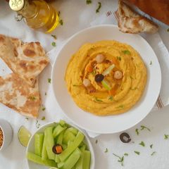A picture of Roasted Carrot Hummus.