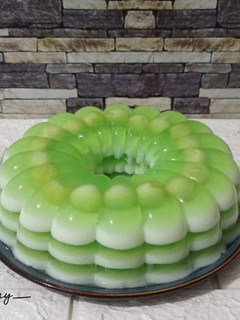 Foto resep Puding Lapis Melon