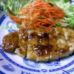 A picture of Soft Japanese-Style Pork Steak with a Hint of Wasabi.