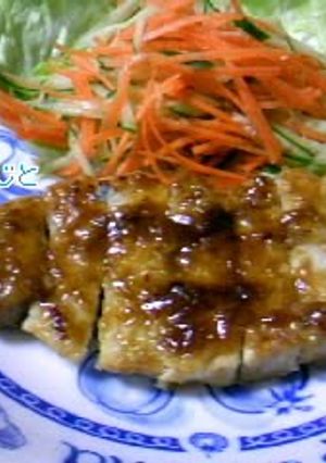 A picture of Soft Japanese-Style Pork Steak with a Hint of Wasabi.