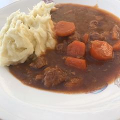 A picture of Guinness beef stew.
