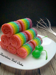 Foto resep Mini Rainbow Roll Cake