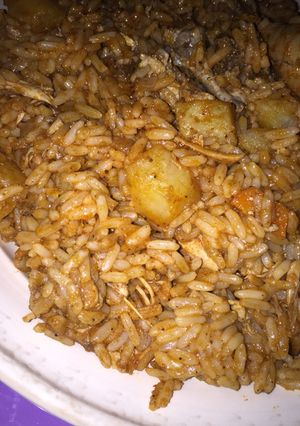 صورة لوصفة رز بنادق بالدجاج 🤤
