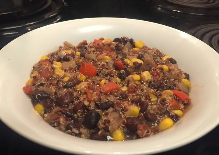 Easiest Way to Prepare Homemade Quinoa and Black Beans