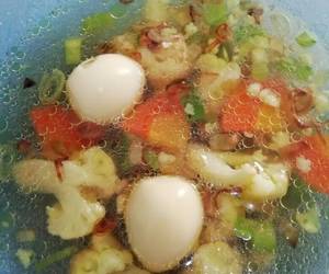 Ini Caranya Sop telur puyuh Lezat Mantap